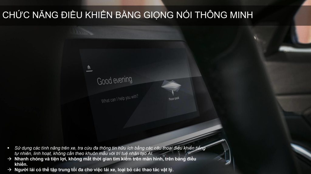 Chức năng điều khiển bằng gióng nói trên BMW X3.